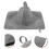 2Sets Grey Felt Sauna Set Comfortable Bath and Sauna Use 7