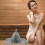 2Sets Grey Felt Sauna Set Comfortable Bath and Sauna Use 8