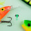 60Pz Fermaganci Pesca Con Anelli in Gomma Resistente 6