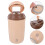Beige Stainless Steel Coffee Shaker Electric Automatic Mixing Cup 4