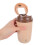 Beige Stainless Steel Coffee Shaker Electric Automatic Mixing Cup 6