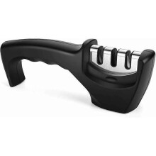 Knife Sharpener, Professional Ergonomic Design 3 in 1 Manual System Knife Sharpener, Anti-slip Manual Sharpeners