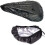 Pack Waterproof Bike Saddle Covers Elastic Protective Seat Black 4