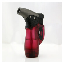 Red Welding Torch Handle with Windproof Butane Gas Lighter, Ergonomic Comfort Grip, Easy Maintenance Design
