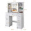 Vanity Dressing Desk with Sliding LED Light Mirror 7