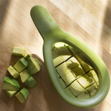(Green) Creative Avocado Slicer Kiwi Cutter Avocado Tool with Pitter - Multi-Functional Avocado Knife for Easy Slicing and Coring