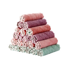 Microfiber Cleaning Cloths for Kitchen and Bathroom, Lint Dish Towels with Fast Drying Absorption