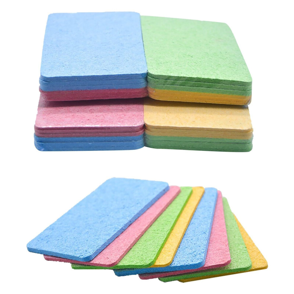Pink Compressed Cellulose Sponges For Dishes And Bathroom, Soft NonâScratch Reusable 6 Pcs (Pink)