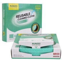 Heavy Duty Reusable Cleaning Cloths 30Pack Green Ultra Absorbent Soft Towels for Kitchen Home