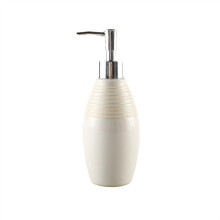 KEG801302 Ceramic Soap Dispenser 350ml Refillable Lotion Pump for Bathroom and Kitchen