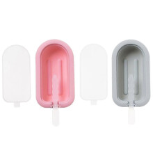 2026 Hot!!  2-Piece Silicone Ice Pop Mold with Lid, DIY Ice Bar Tray for Home Use with Mesh Design