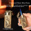 Dual Jet Flame Butane Torch Lighter, Windproof Refillable Crocodile Design Pocket Lighter White 2