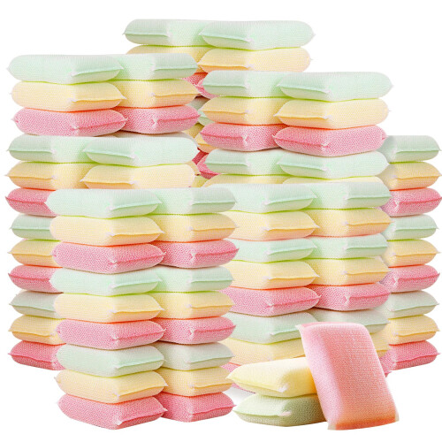 Kitchen Scrub Sponge 80 Pack Non Scratch Scouring Pad Reusable Gentle‑on‑Surface Multi‑Purpose Cleaning