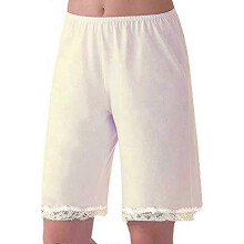 (XL,Beige)Soft Silk Snip-it Shorts - Classic Sleepwear Lingerie for Ladies