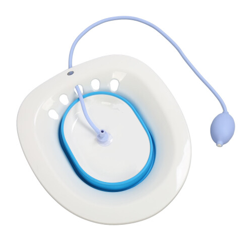 Sitz Bath Folding Blue 35x39cm 13.8x15.4inCap:N/A