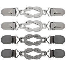 4Stk Vintage Kragenclips Metall Für Schal Strickjacke