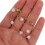1Set Raffinato Set Di Dorato Con Artificiali Regolabili 4