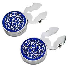 Crystals Embellished Cufflinks Designs For Elegant-silver