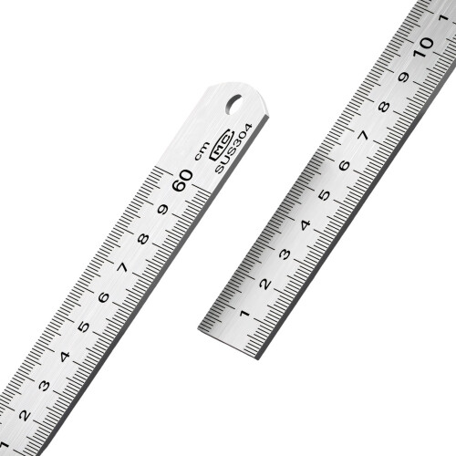 Règle en acier inoxydable de haute précision, idéale pour-60cm