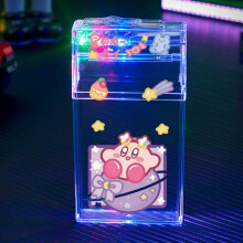 Electric Cigarette Lighter Case 2 in 1 Transparent Large Capacity USB Rechargeable Windproof Flameless Box (Color A)