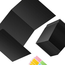 Set of 24 Plastic Study Partitions Ideal for School and-Black