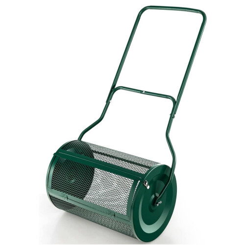Garden Compost Spreader 76L Lawn Roller