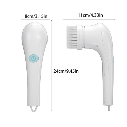 Brosse à récurer électrique professionnelle avec 5 têtes de 1