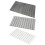 Foldable Diatomite Dish Drainer Mat 12 Leaves Fast-White 2
