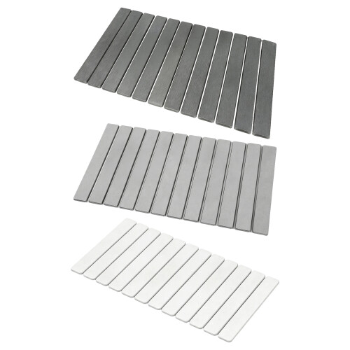 Foldable Diatomite Dish Drainer Mat 12 Leaves Fast-White 1