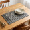 Foldable Diatomite Dish Drainer Mat 12 Leaves Fast-White 7