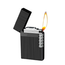 Butane Torch Lighter, Metal Jet Flame with Side Sliding Ignition, Adjustable 45 Flame, Compact Design (Color D)