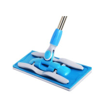 Adjustable Stainless Steel Flat Mop with Soft Microfiber Pad, Wet and Dry Floor Cleaning for Hardwood Floors (Color D)