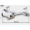 Macaron Polished Chrome Floor Mounted Foot Pedal Valve 4