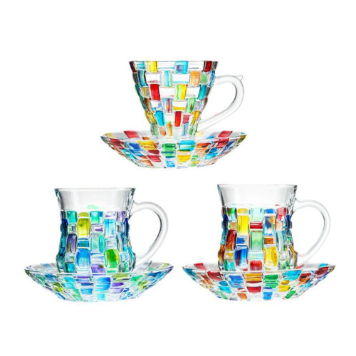 Striking Multicolored Cup Handicraftsman-Colorful coffee cup 1