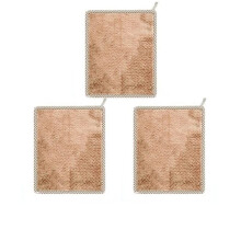 Microfiber Cleaning Cloth Kitchen Dish Towels Set 3Pcs Fast Absorbent Reusable NonScratch Thick 24x26cm