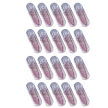 20Pcs Contact Lenses Tweezers And Suction Cup Stick-Purple