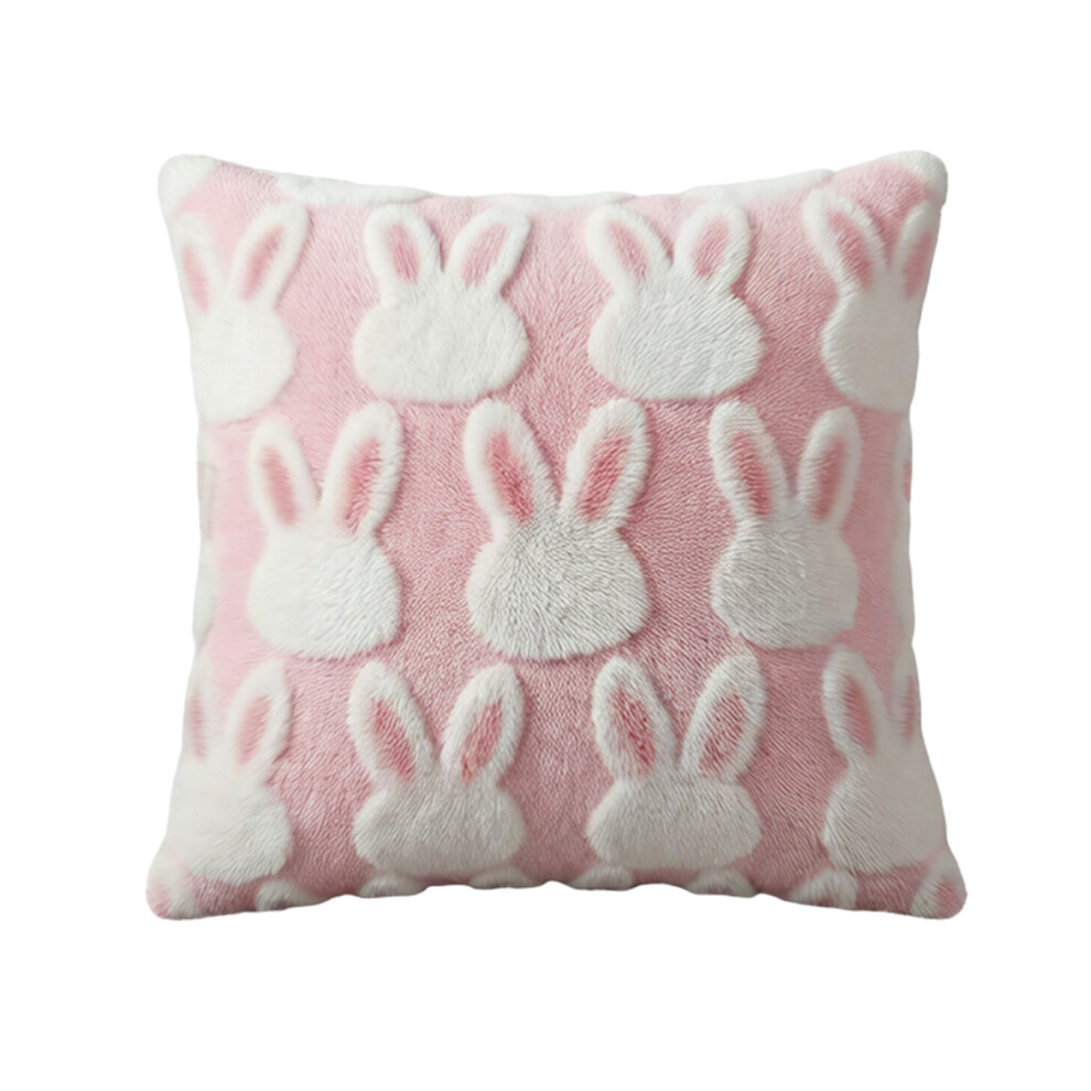 Easters Rabbit Pillow Cover Bunnys Printeds Pillow Case-45x45cm