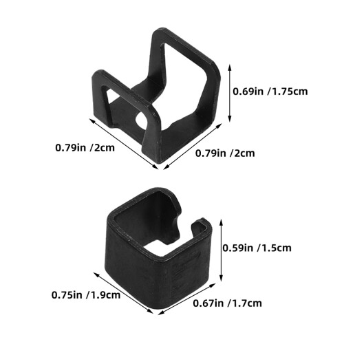 6Pz Clip Pompa Olio Per Jack Nero in Lega Alta Multiuso 1
