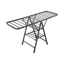 Vertikaler Kleiderständer, 180 cm hoch, platzsparend tragbar-Grau