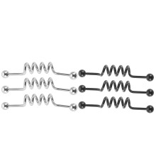 6St Industriële Barbell Oorbellen Rvs Comfort Dagelijks Gebruik