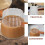 2Pz Piccoli Brocchette Trasparente Con Manico Legno Per Caffè 4