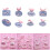 Soft Elastic Q Version Animal Tail Molds For Kids Clay-S Type A 3