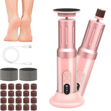 Multi Functional Pedicure Tool With Interchangeable-Pink