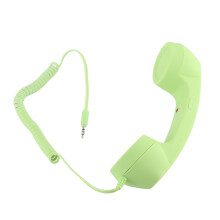 Vintage USB-C 3.5mm Phone Handset Green Radiation