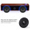Brown USB HiFi Speaker BT5.0 37.1x8.9x7.6cm 4
