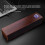 Brown USB HiFi Speaker BT5.0 37.1x8.9x7.6cm 9