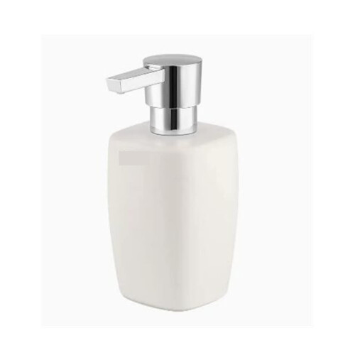 Ceramic Soap Dispenser with LeakProof Pump, Durable Refillable Lotion Bottle for Bathroom Sink