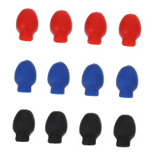 Drumstick Rubber Tips for Quiet Practice 6 Pairs, Noise Reduction Design and Durable Elastic Rubber