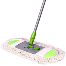 Stainless Steel Mop Handle with Washable Pads, 360 Rotating Flat Floor Mop for Hardwood and Tile Cleaning