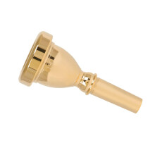 Gold Plated Brass Tuba Mouthpiece Replacement with Enhanced Sound Quality for Musicians and Students